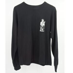 Thirty Single Black Grim Reaper Long Sleeve T-Shirt Size S